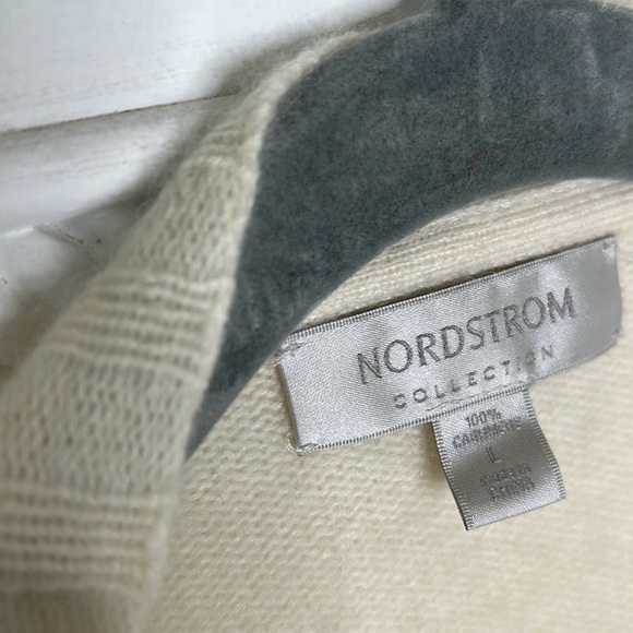 Nordstrom Collection 100% cashmere open drape front slouchy cardigan - Picture 5 of 8